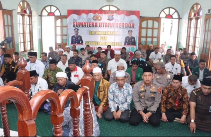 Kapolres Tapsel dan Forkopimda Shalat Ghaib Bersama 