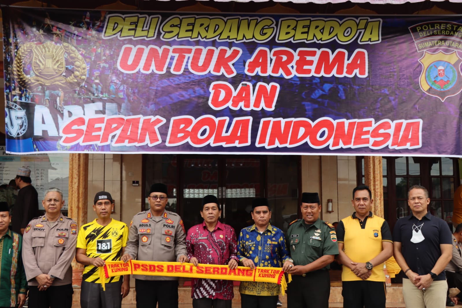 Polresta Deli Serdang Laksanakan Sholat Gaib, dan Doa Bersama Untuk Korban Kericuhan di Kanjuruhan