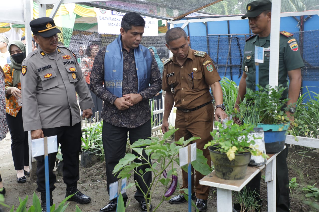 Tim Penilai Kecamatan Terbaik Tingkat Provsu Lakukan Penilaian di Kecamatan Air Batu