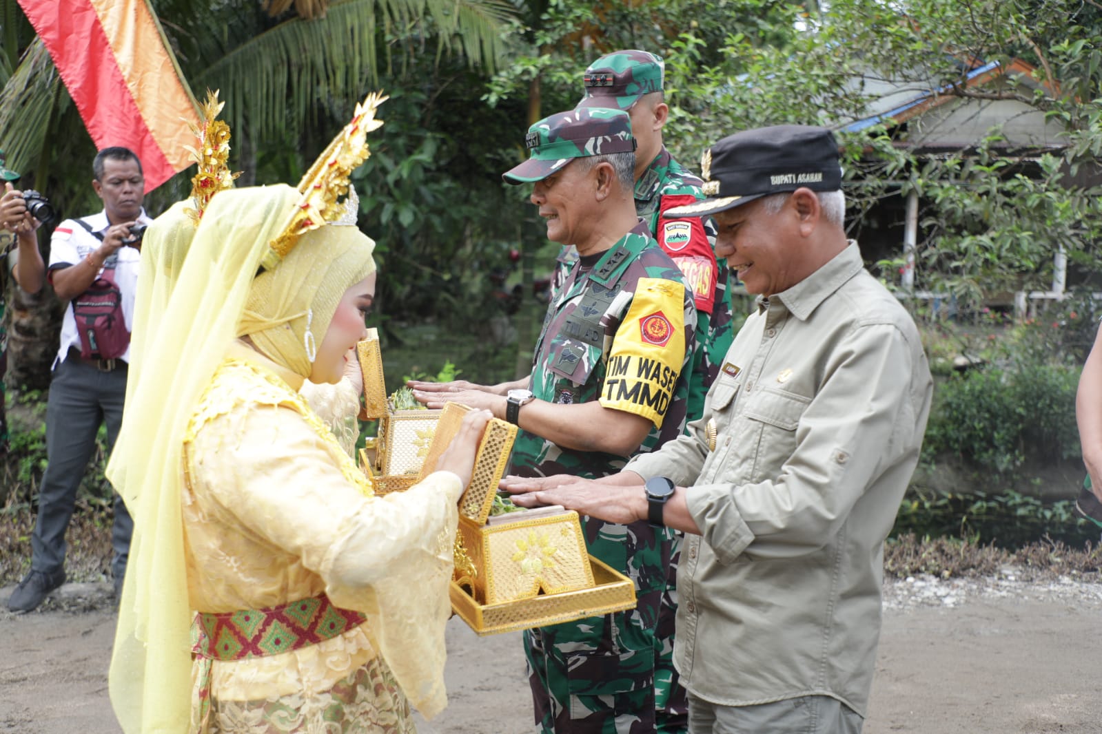 Tim Wasev TMMD ke-115 Tinjau TMMD ke-115 Tahun 2022 di Kecamatan Sei Kepayang Timur