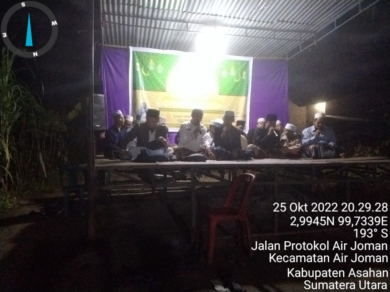 Ini Pesan,......Kanit Binmas Polsek Air Joman Hadiri Maulid Nabi Muhamad SAW