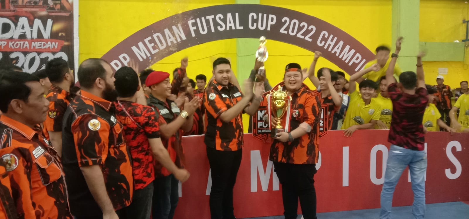 Turnamen Futsal Cup I MPC PP Kota Medan Berakhir Sukses, Tim Futsal PAC PP Medan Kota Juara