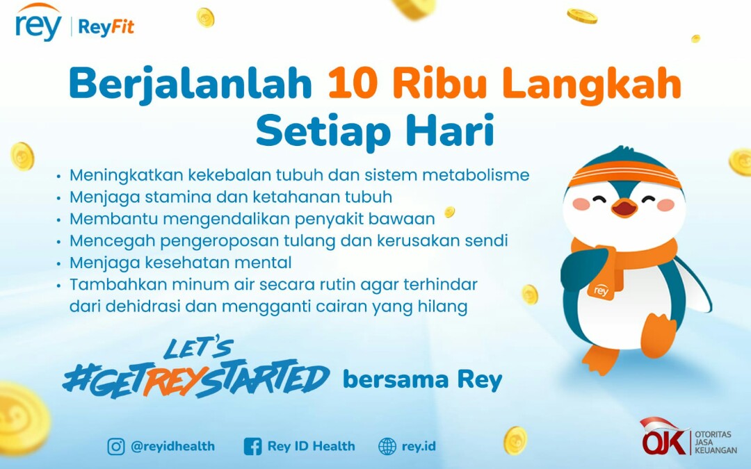 Gerakan â€˜GetReyStartedâ€™ dari Rey Ajak Masyarakat Jalan 10 Ribu Langkah