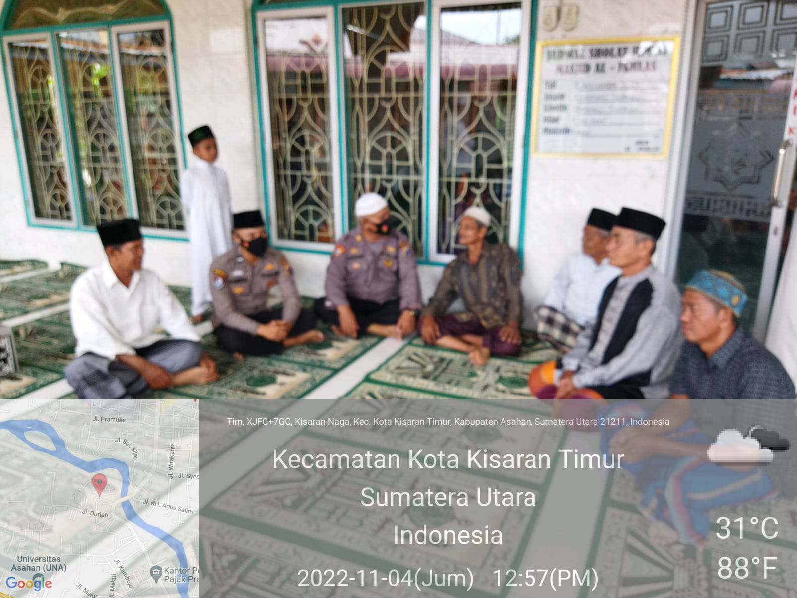 Dengar Keluh Kesah Masyarakat, Kasubbag Bin Ops Bag Ops Polres Asahan Gelar Jumat 