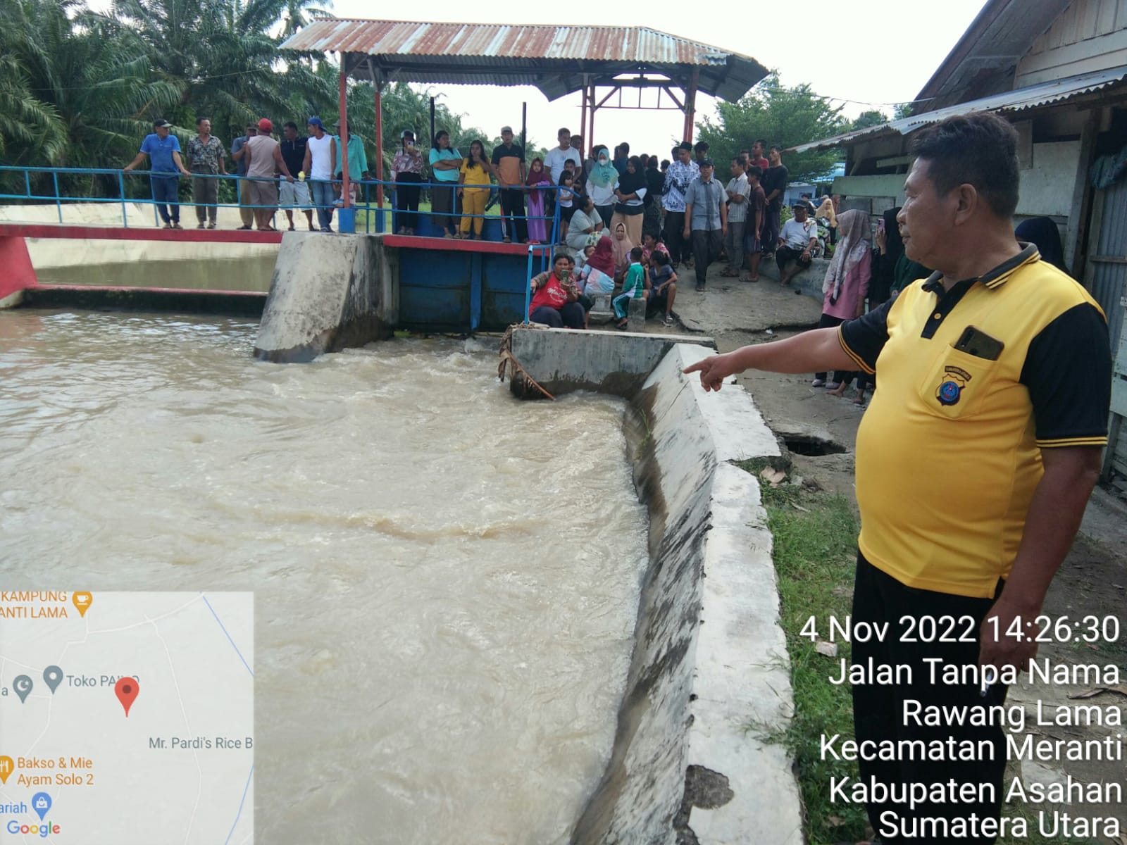 Polsek Kota Kisaran Seser Santri Yang Hanyut Sungai Dam Orong-orong