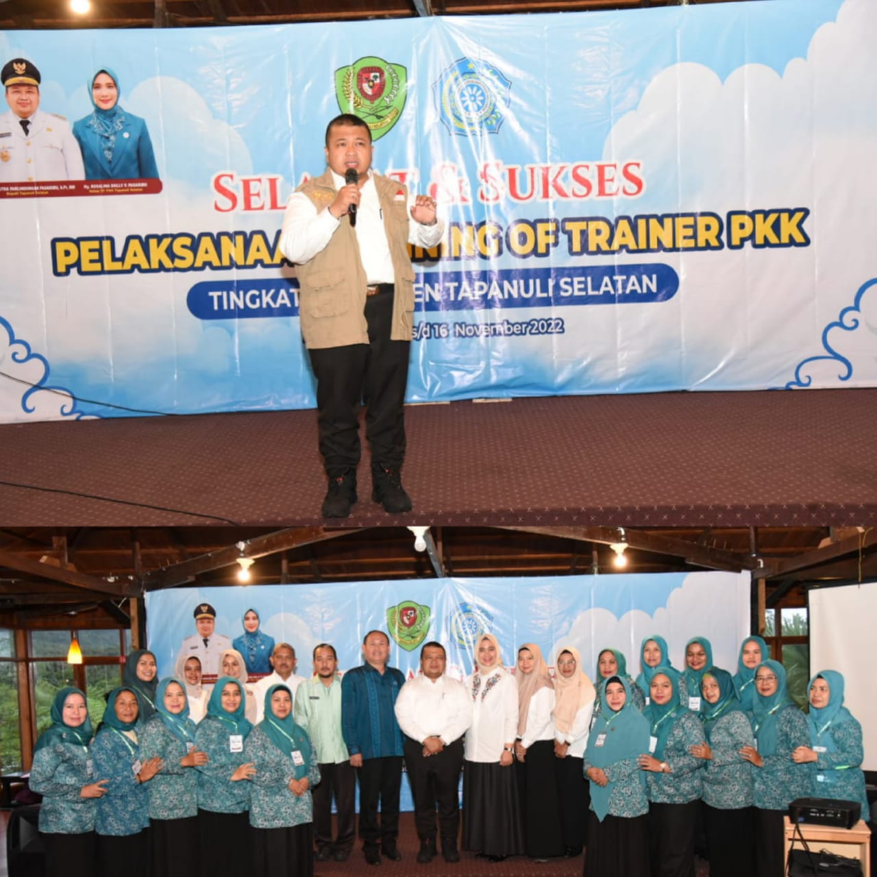Disela Training PKK, Bupati Tapsel Beri Tips Bagaimana Cara Timbulkan Percaya Diri