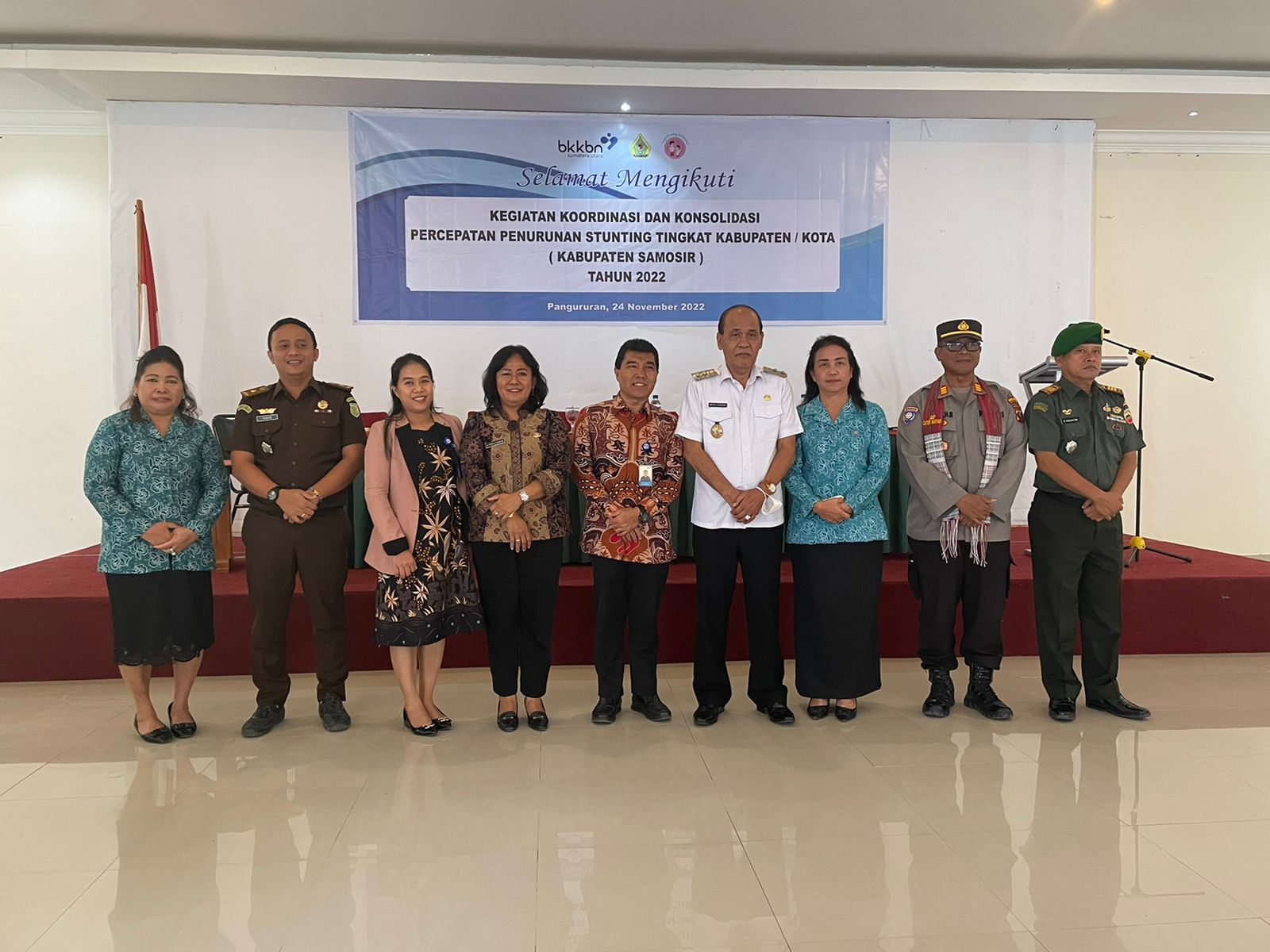 Wakil Bupati Samosir Buka Rapat Koordinasi dan Konsolidasi Percepatan Penurunan Stunting Tingkat Kabupaten Samosir Tahun 2022.
