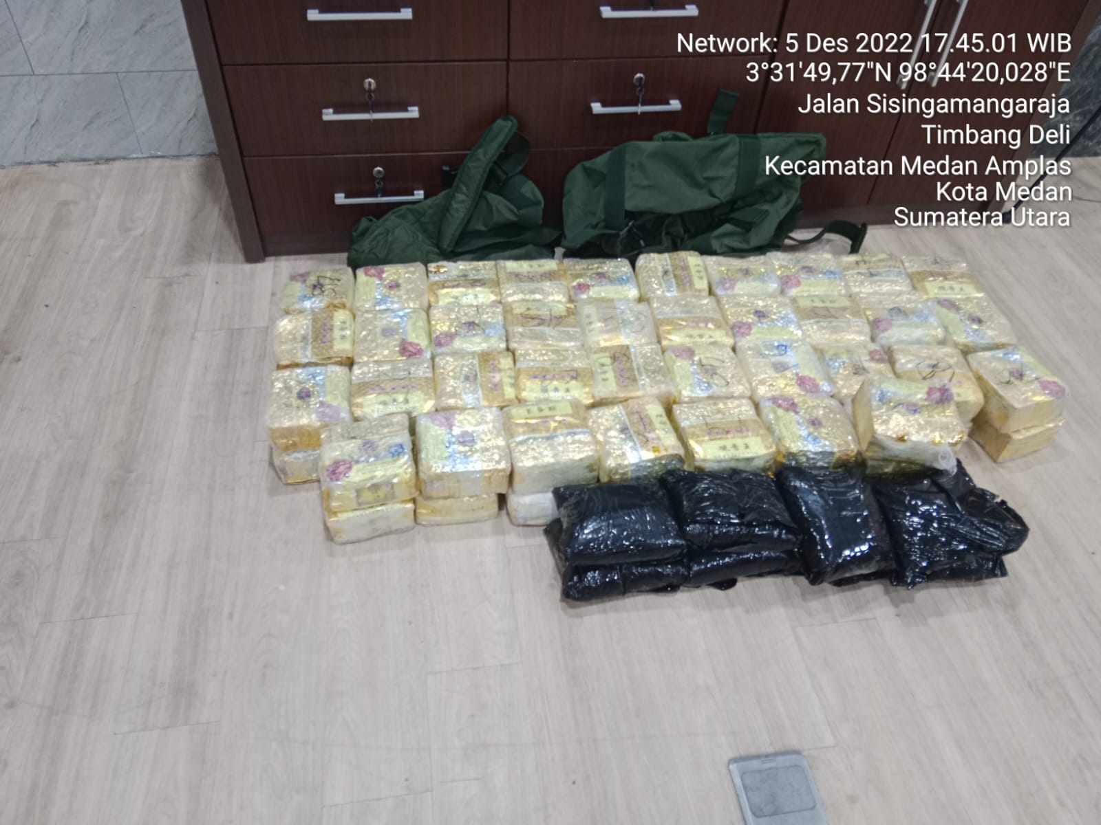 Bawa 75 Kg Sabu dan 4 Ribu Butir Ekstasi 2 Oknum TNI Diamankan Mabes Polri di Deliserdang Sumut.