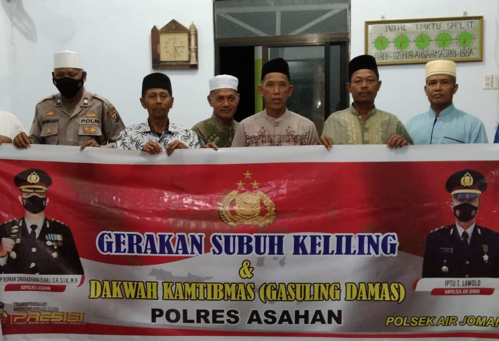 Polsek Air Joman Laksanakan Program Quick Wins Presisi di Musolla Nurul Hasanah