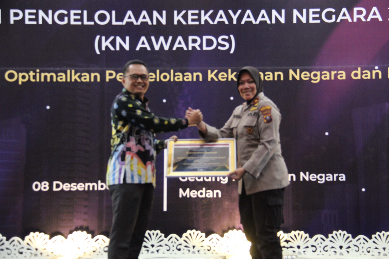 Polres Asahan Terima Peringkat 3 Dalam kategori Pengelolaan BMN