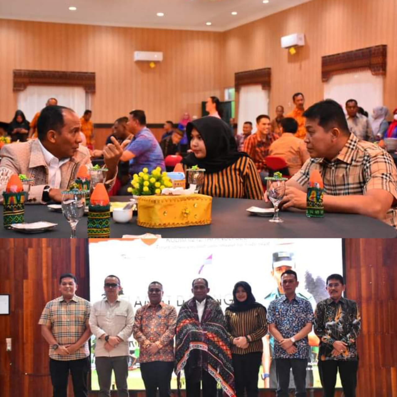 Perkuat Hubungan Sinergitas Bersama TNI, Wabup Madina Hadiri Jamuan Makan Malam Dengan Kasdam I BB Di Makodim 0212/Ts