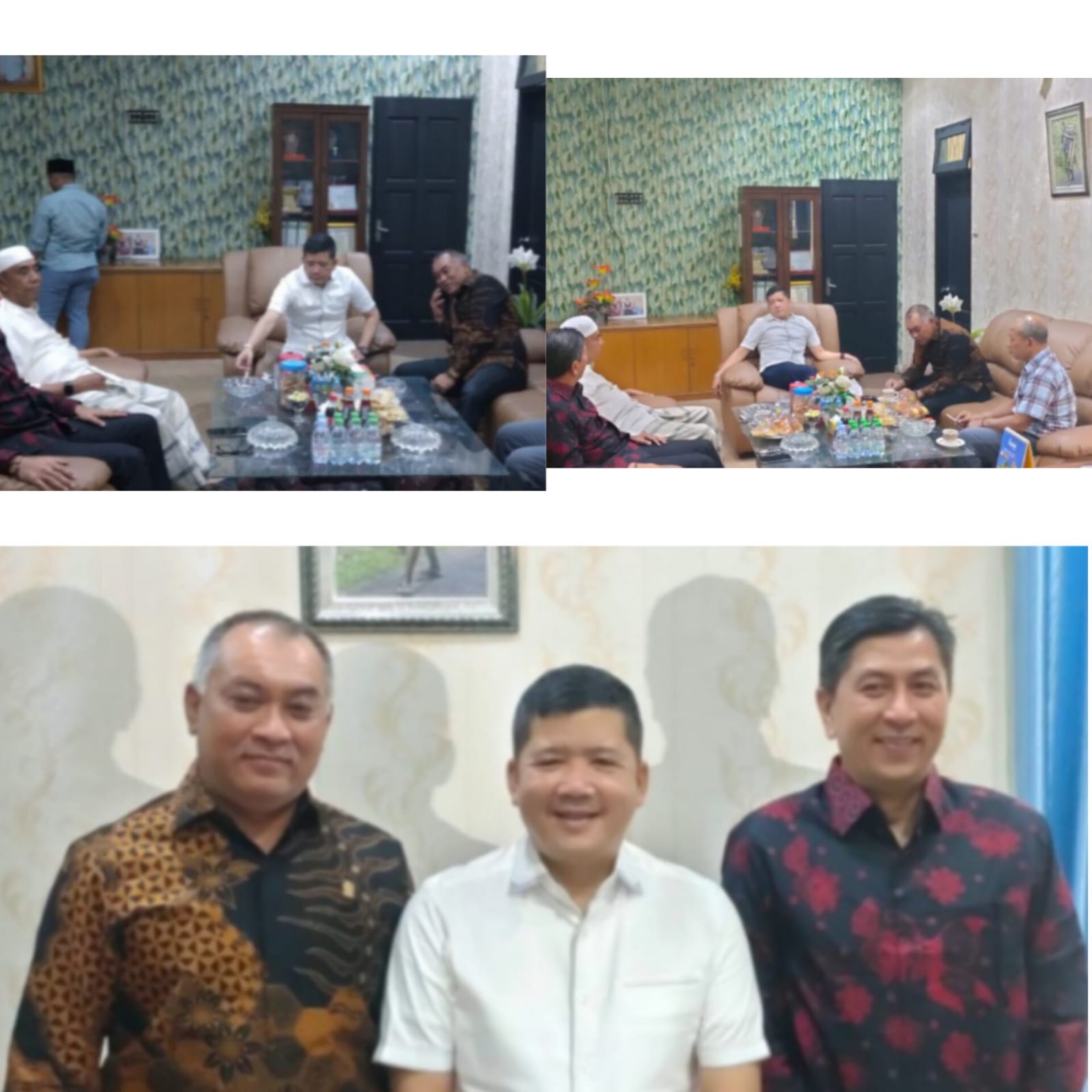 Ketua DPRD Madina Sambut Kedatangan Wakil Ketua DPRD-SU Bersama Rombongan Di Ruang Kerja