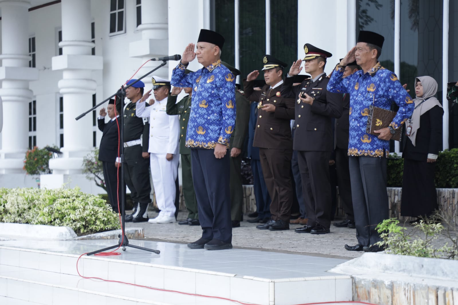 Kapolres Asahan Hadir Dalam Upacara HBN ke 74