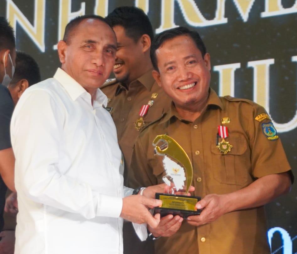 Pemko T.Tinggi Raih Predikat Informatid Dari Komisi Informasi Sumut