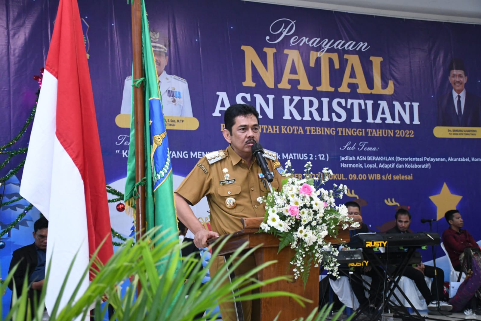 ASN Pemko T. Tinggi Gelar Natal Pj.Wako  : ASN harus berakhlak dan taat waktu