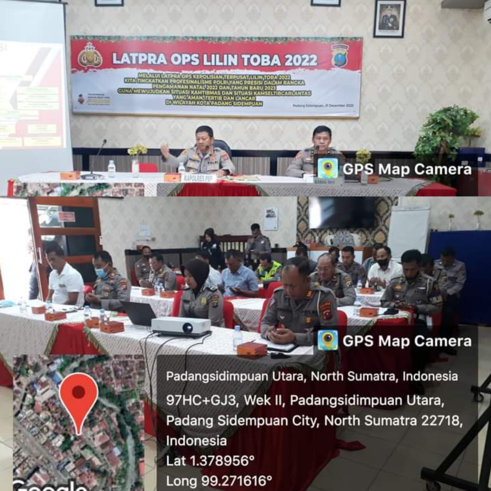 Kapolres Padangsidimpuan Pimpin Rapat Lat Pra Ops Lilin Toba 2022 Jelang Nataru