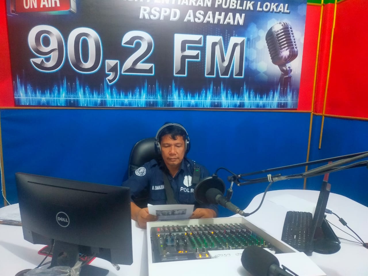 Jelang Ops Lilin 2022 Si Humas Polres Asahan lakukan sosialisasi lewat radio  RSPD Asahan