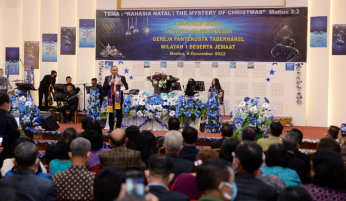 Perayaan Natal GPT 2022, Edy Rahmayadi Tekankan Pentingnya Persatuan dan Kesatuan