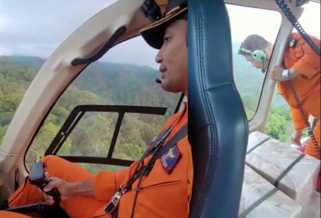 Tim Evakuasi Udara Temukan Titik Jatuh Helikopter Kapolda Jambi