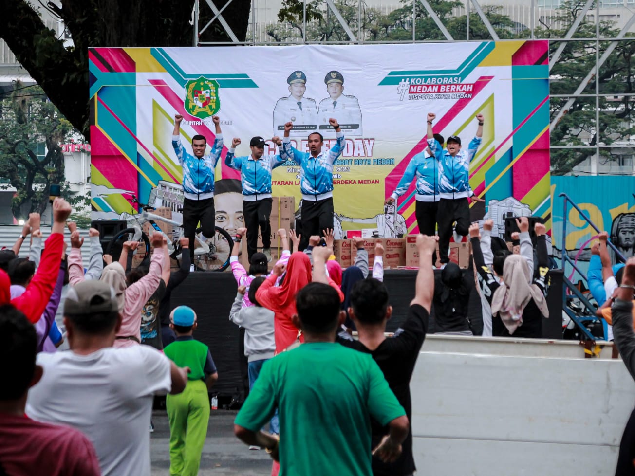 Serunya CFD Di Medan, Diisi Olahraga Rekreasi Beladiri Kempo