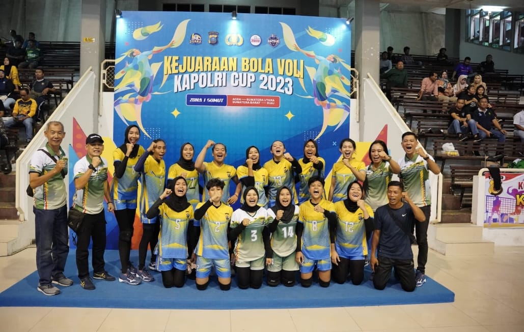 Tim Voli Putri Poldasu Juara Kapolri Cup Zona I