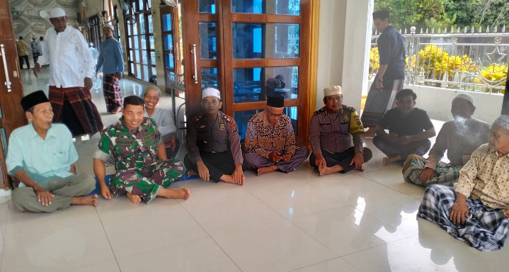 Kapolsek Sei Kepayang Gelar Jumat Curhat Kamtibmas di Mesjid Raya