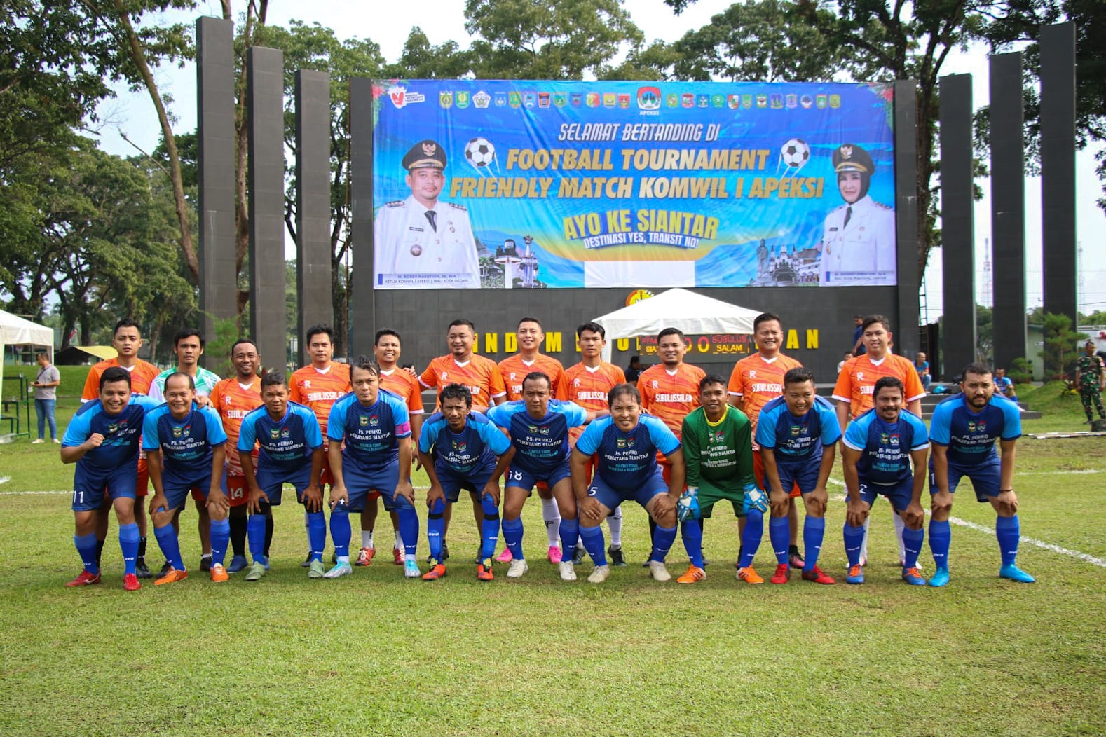 Wali Kota menghadiri laga perdana penyisihan group A Pertandingan Bola Persahabatan