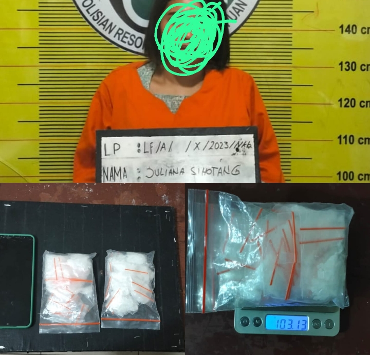 Barbut dari Napi Medan, Seorang Wanita Residivis dibekuk Satres Narkoba Polres Padangsidimpuan