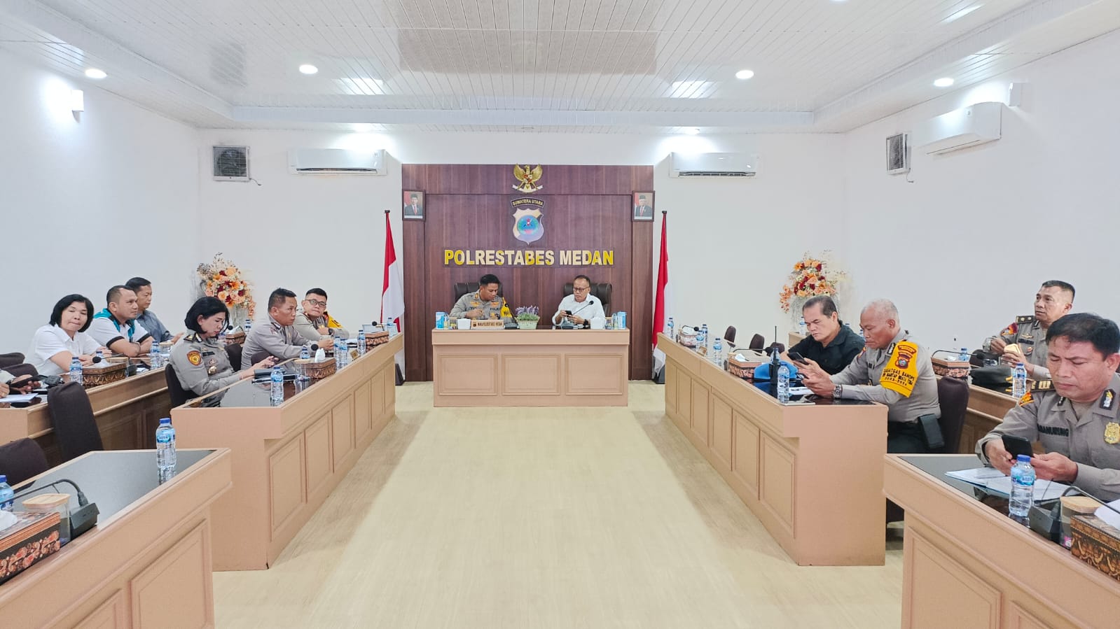 Kapolda Sumut Gelar Rapat Kesiapan PAM Tahapan Kampanye Ops Mantab Brata 2023