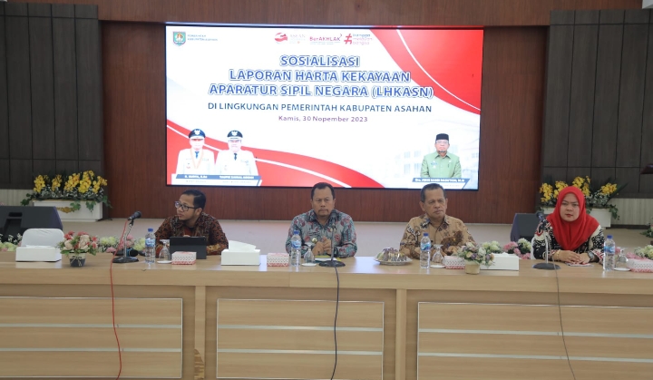 Asisten Administrasi Umum Buka Sosialisasi LHKASN Bagi PNS Pemkab Asahan