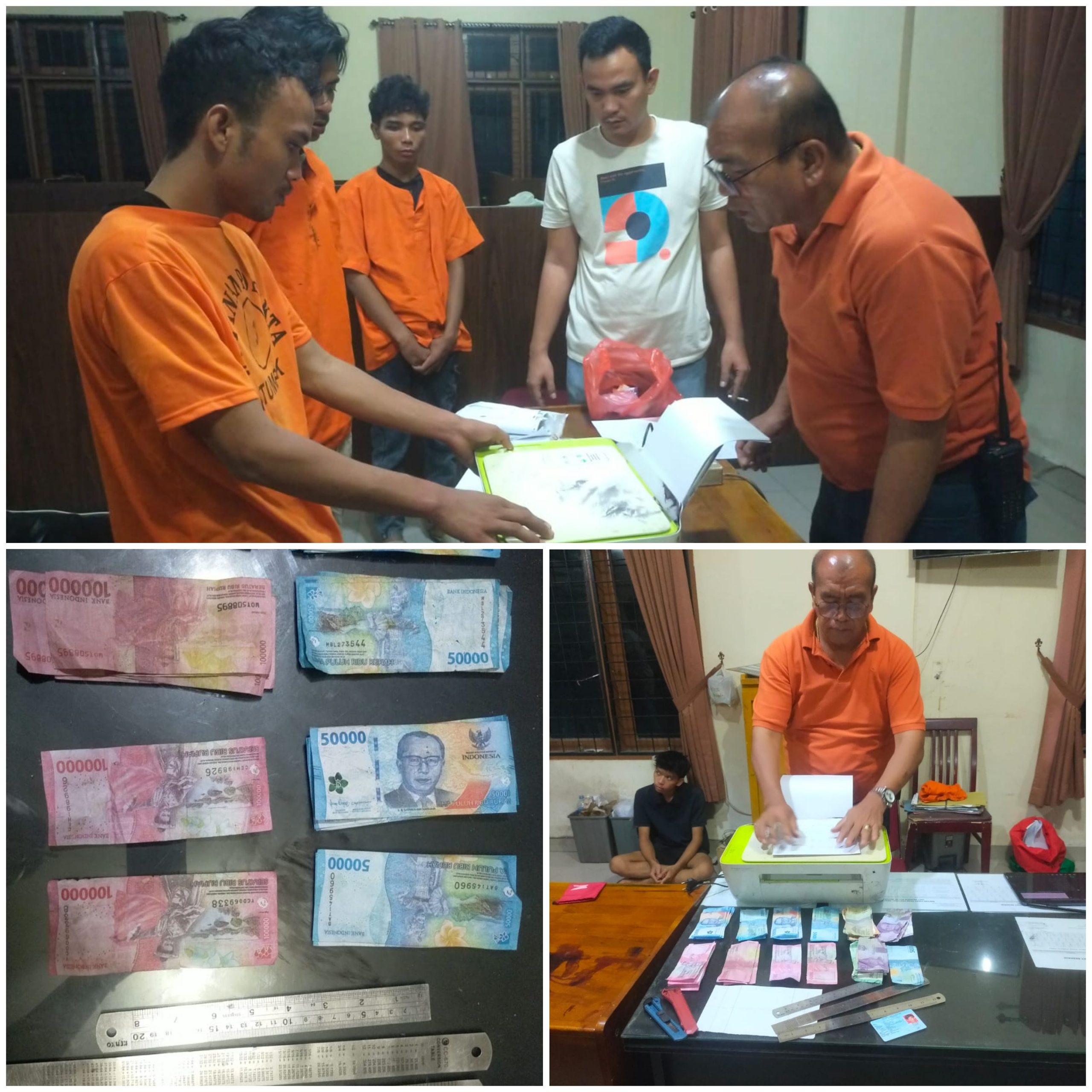 Reskrim Polsek Patumbak Ungkap dan Ringkus 3 Pria Pelaku Pembuat dan Pengedar Uang Palsu