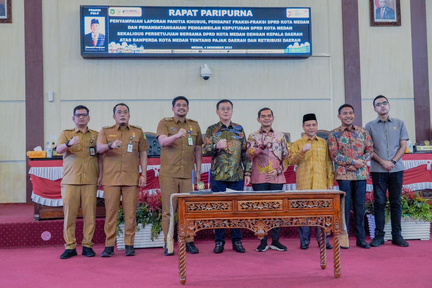 Pemko Medan & DPRD Setujui Ranperda tentang Pajak dan Retribusi Daerah