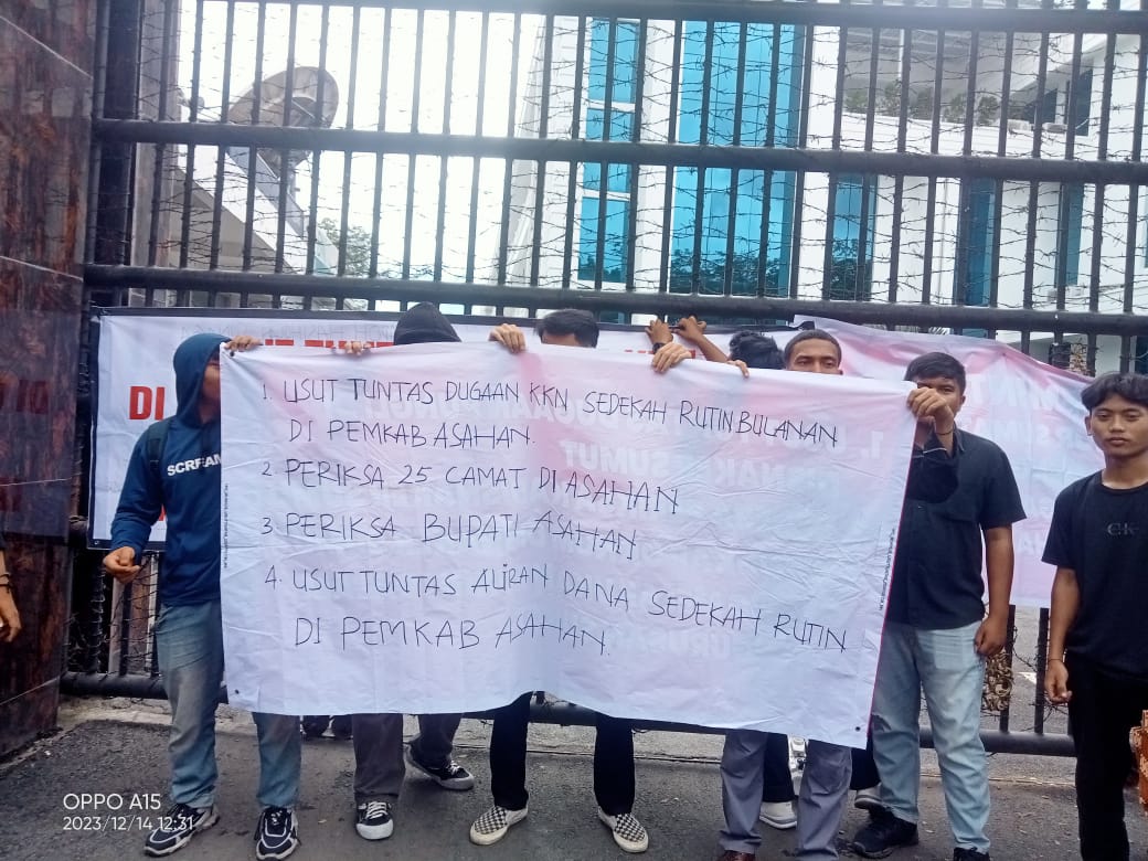 FMPB Laporkan Dugaan Pungli & Gratifikasi Modus Sedekah Rutin Bupati Asahan Surya Bsc Ke Kejatisu