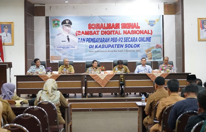 Pembayaran PBB-P2 Secara Online di Kabupaten Solok Dibuka Secara Resmi Oleh Bupati Solok