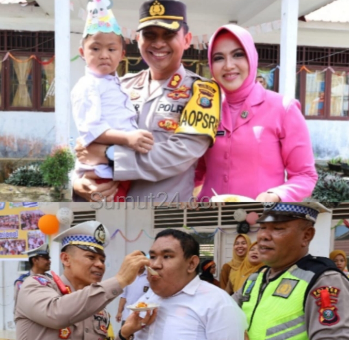 AKBP Imam Zamroni Beserta Jajaran Polres Tapsel Berbagi Kasih Sayang Bersama 