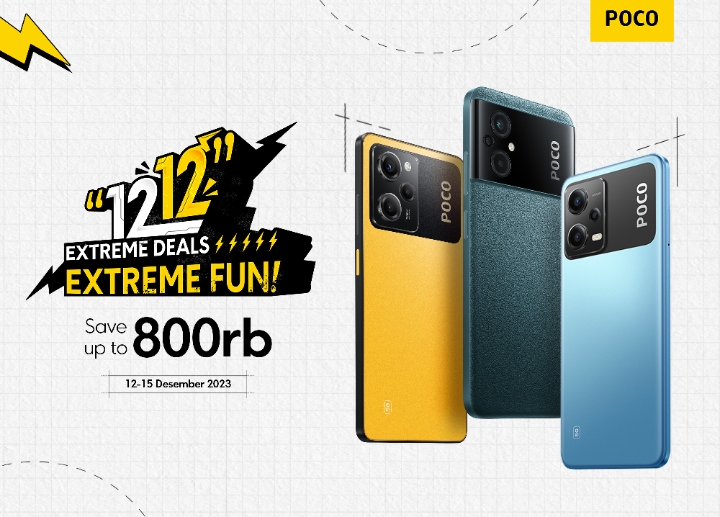 POCO Sambut 12.12 dengan Menggelar Extreme Deals, Extreme Fun