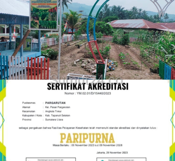 Catat! Puskesmas Pargarutan Tapsel raih Akreditasi Paripurna, Bupati Dolly Pasaribu : Perhatian Kita ke fasilitas Kesehatan