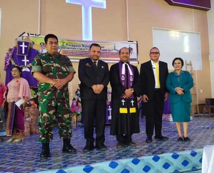 Bishop GKPPD Hadiri Natal Oikumene se Kecamatan PGGS