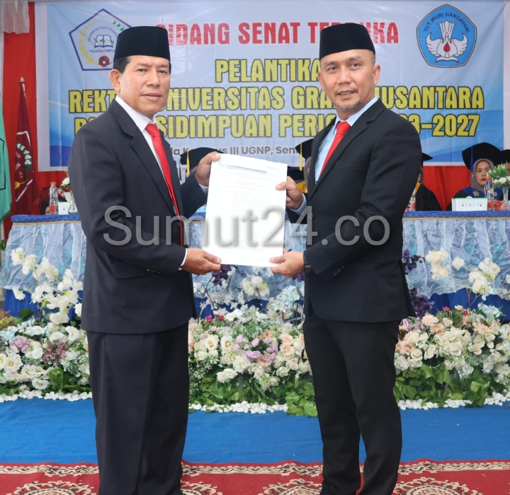 Burhanuddin Dilantik Sebagai Rektor UGNP Periode 2023-2027