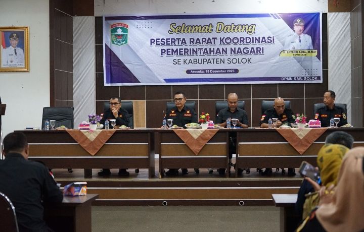 Rakor Pemerintahan Nagari se Kabupaten Solok