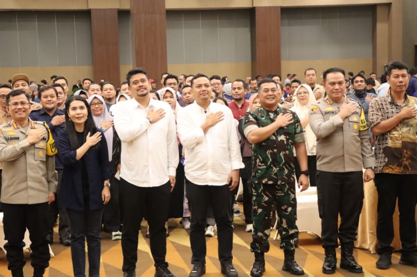 Kapolrestabes Medan Hadiri Rapat Koordinasi Persiapan dan Distribusi Logistik Pemilu Bersama PPK dan PPS se-Kota Medan