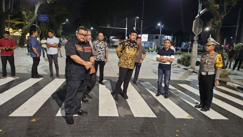 Jalan Sudirman Medan Sudah Bisa Dilalui