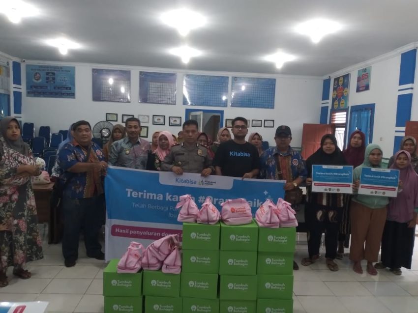 Sat Binmas Polrestabes Medan Salurkan Bansos Turunkan Angka Stunting