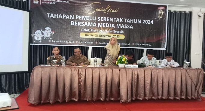 KPU Kota Solok Gandeng Media Massa Untuk Sukseskan Pemilu Serentak 2024