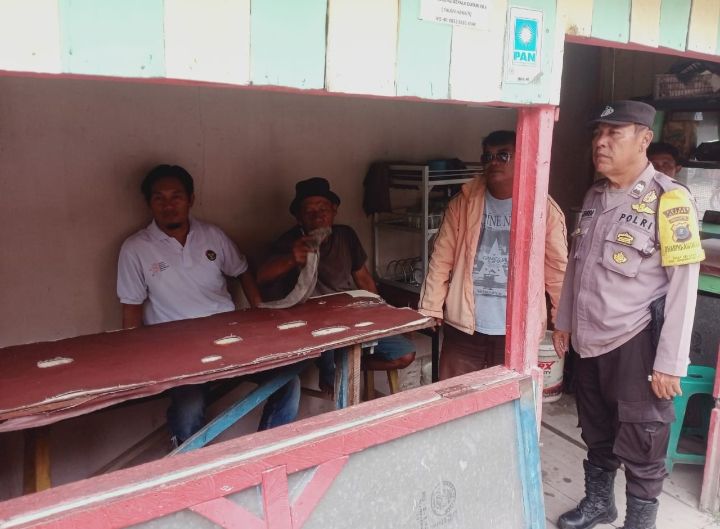 Personil Polsek Simpang Empat Ajak Masyarakat Jagan Situasi Kamtibmas