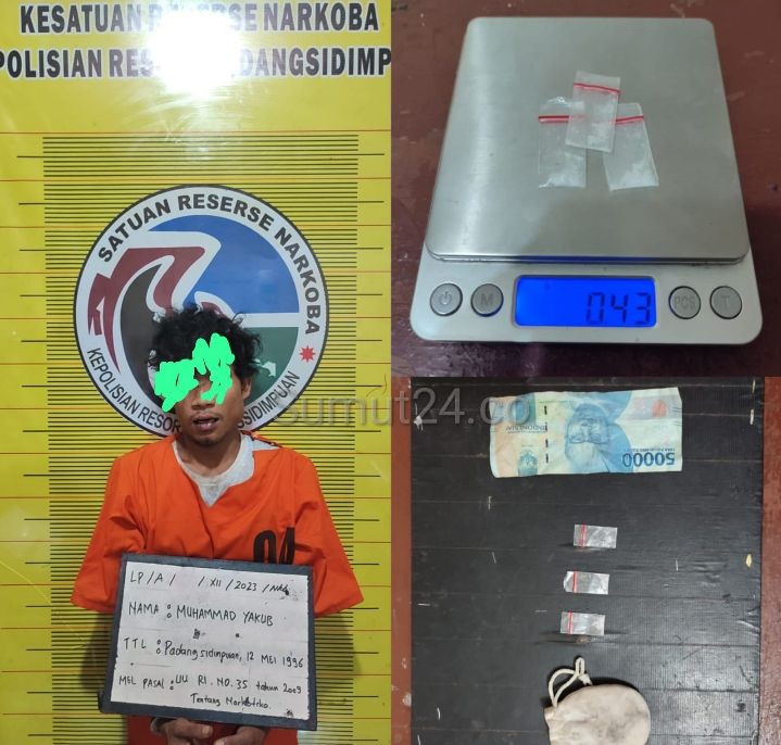 Sat Resnarkoba Polres Padangsidimpuan Berhasil Menseser Peredaran Sabu di Kampung Darek