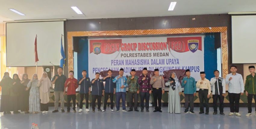 Sat Binmas Restabes Medan Ajak Mahasiswa UIN Sumut Cegah Radikalisme di Lingkungan Kampus
