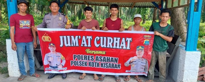 Dekat Kemasyatakat, Bhabinkamtibmas Polsek Kota Kisaran Timur Gelar Jumat Curhat