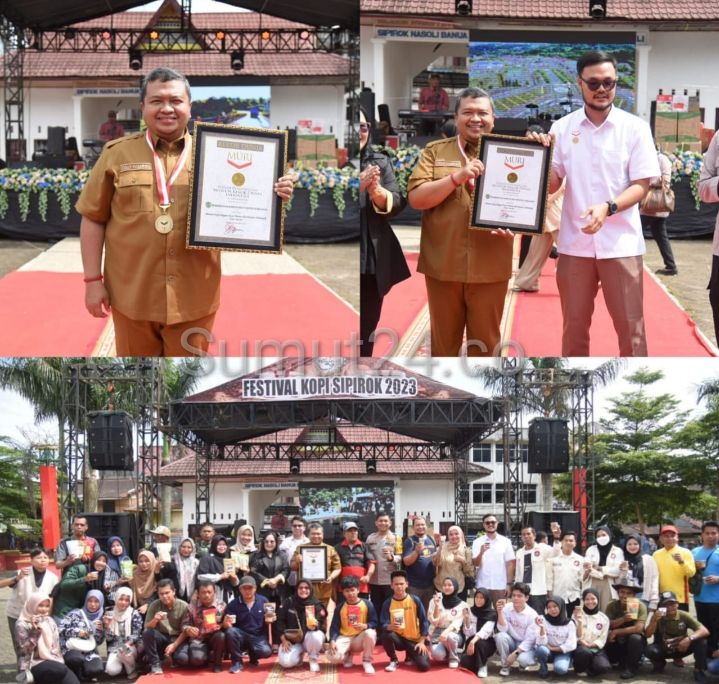 Pecahkan Rekor Dunia MURI, Bupati Tapsel Minum Kopi Bersama Ribuan Masyarakat