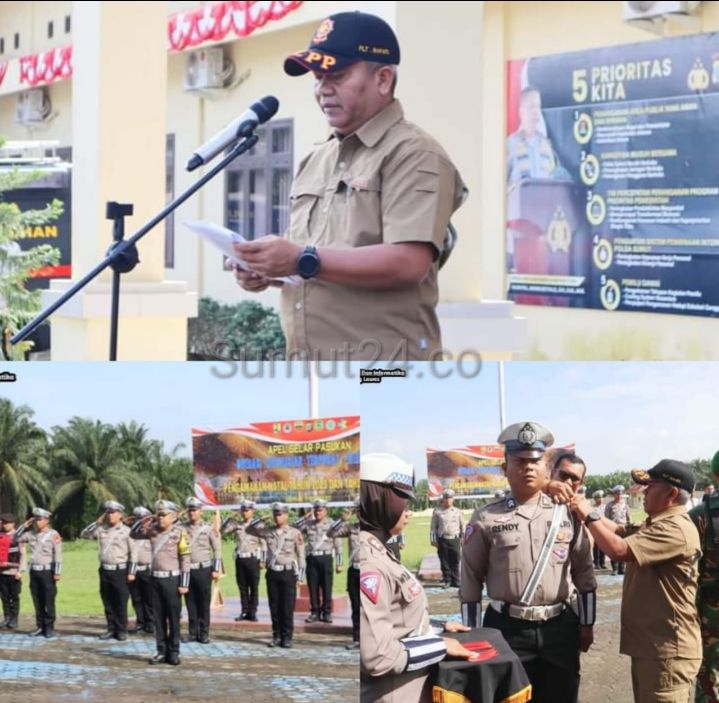 Plt Bupati Palas Pimpin Apel Pasukan Operasi Lilin Toba Tahun 2023